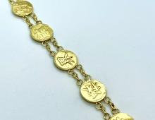 Armband ronde plaatjes