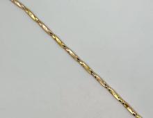 Armband rood/geel goud