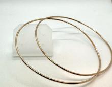 Oorbellen rood goud
