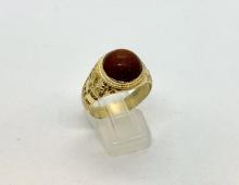 Ring goudsteen