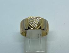 Ring hartje diamant