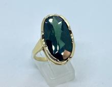Ring groene steen