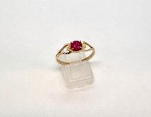 Ring roze steen Ring roze steen