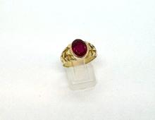 Ring roze steen