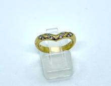 Ring V-model diamant