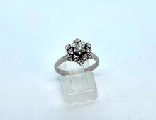 Ring witgoud diamant